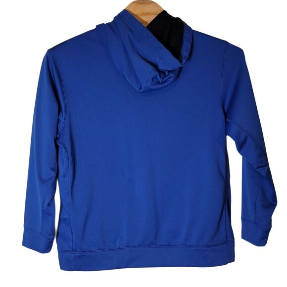 Nike Therma-Fit Hooded Sweatshirt Size XL Blue Pullover Drawstring - Picture 2 of 6